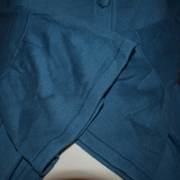 Geoffrey Beene‎ Button Top Flyaway Cardigan Blue M - Picture 6 of 7